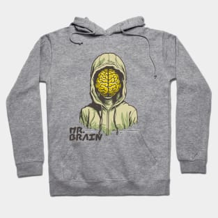 Cartoon Surrealist Mr Brain Hoodie